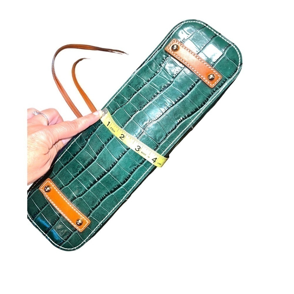 New ▶️ Dooney & Bourke ◀️ Green Croc Embossed Lexington Shopper Tote - Picture 3 of 16